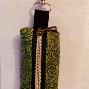 Beuteltasche grün/messing