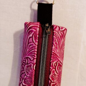 Beuteltasche lila, Band schwarz