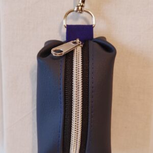 Beuteltasche nachtblau, Band blau